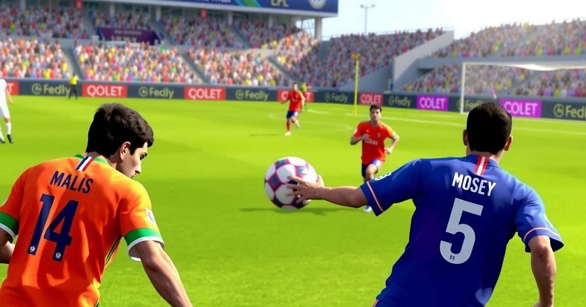 FIFA Mania in India gameplay showing Indian players competing in a virtual tournament with Hindi commentary